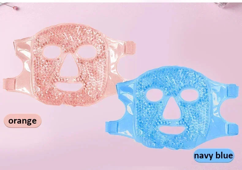 Masque visage et yeux aux perles de gel SPA – Thérapie par le chaud et le froid