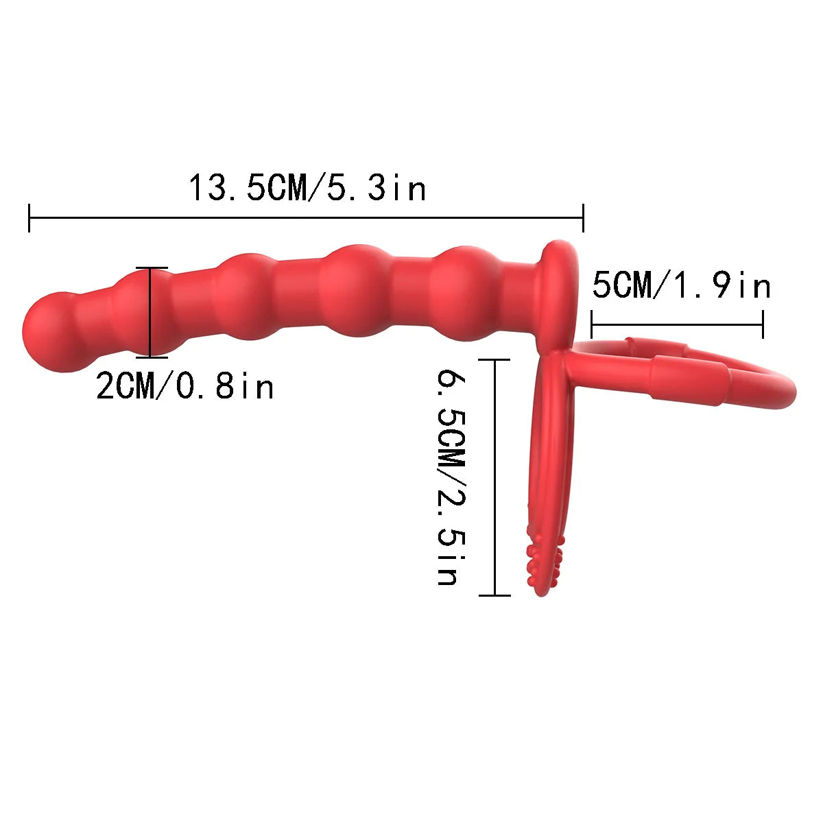 Vibromasseur double pénétration en silicone – Plug anal et jouet pour couple