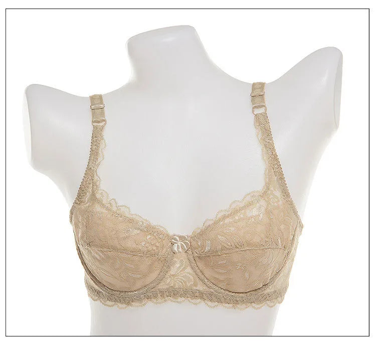 Soutien-gorge push-up en dentelle pour femme – Bralette à armatures