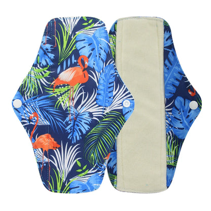 Serviettes hygiéniques réutilisables en charbon de bambou – Protège-slips lavables