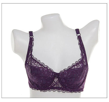 Soutien-gorge push-up en dentelle pour femme – Bralette à armatures