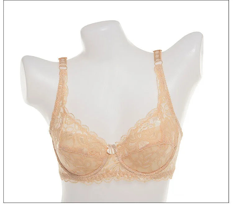 Soutien-gorge push-up en dentelle pour femme – Bralette à armatures