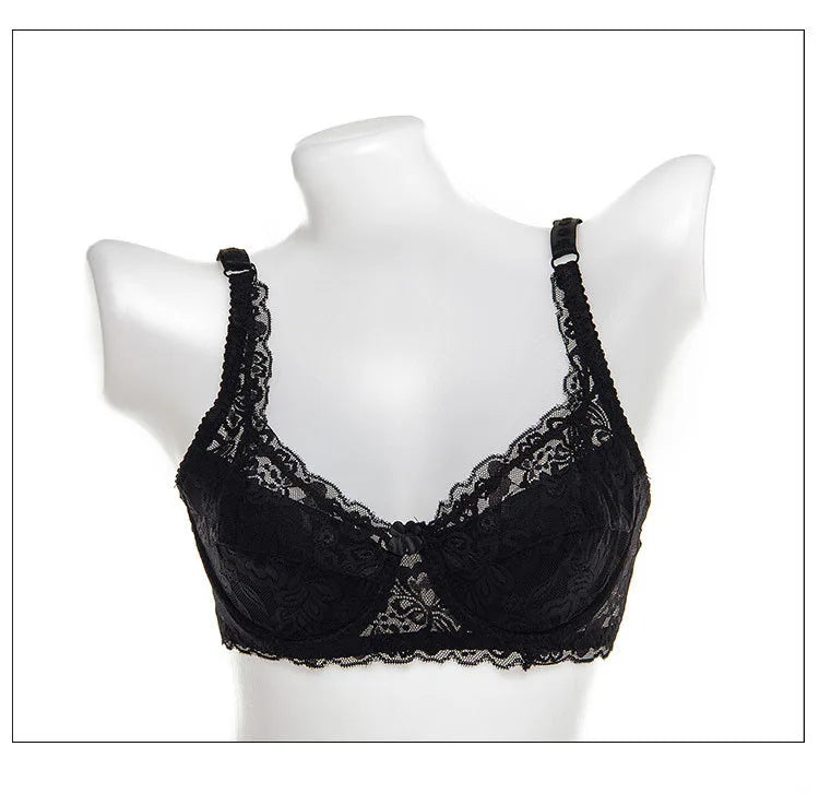 Soutien-gorge push-up en dentelle pour femme – Bralette à armatures