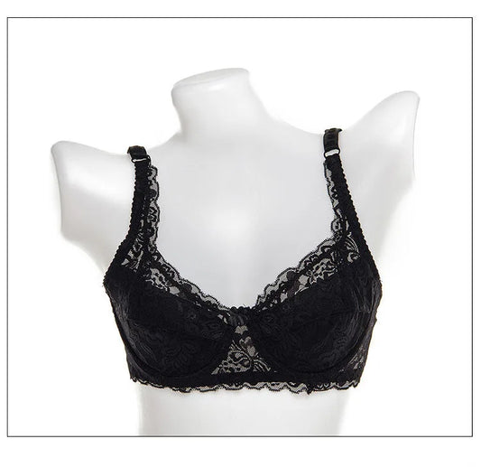 Soutien-gorge push-up en dentelle pour femme – Bralette à armatures