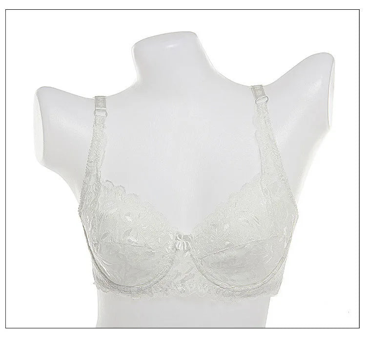 Soutien-gorge push-up en dentelle pour femme – Bralette à armatures