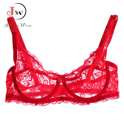 Soutien-gorge push-up en dentelle pour femme – Bralette à armatures