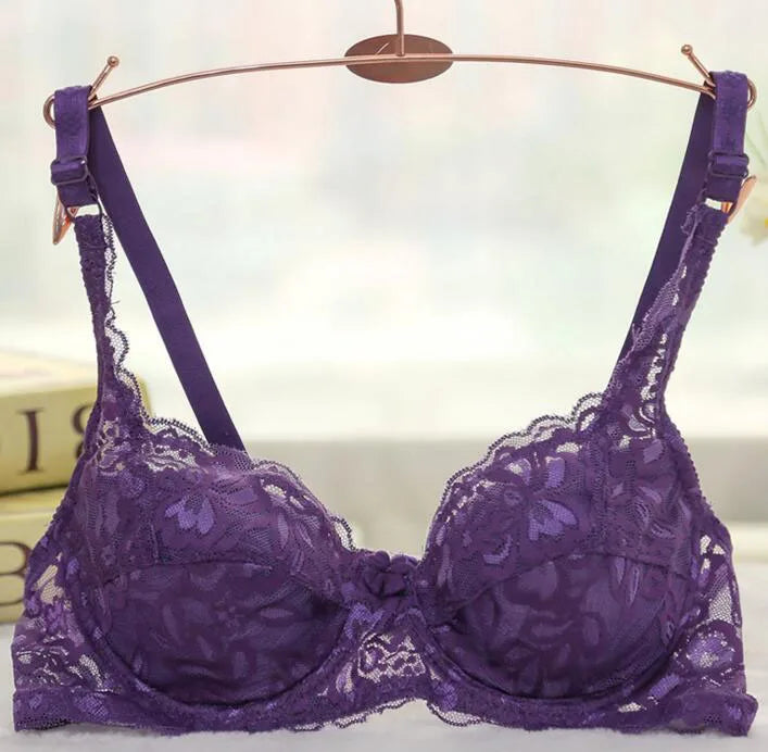 Soutien-gorge push-up en dentelle pour femme – Bralette à armatures