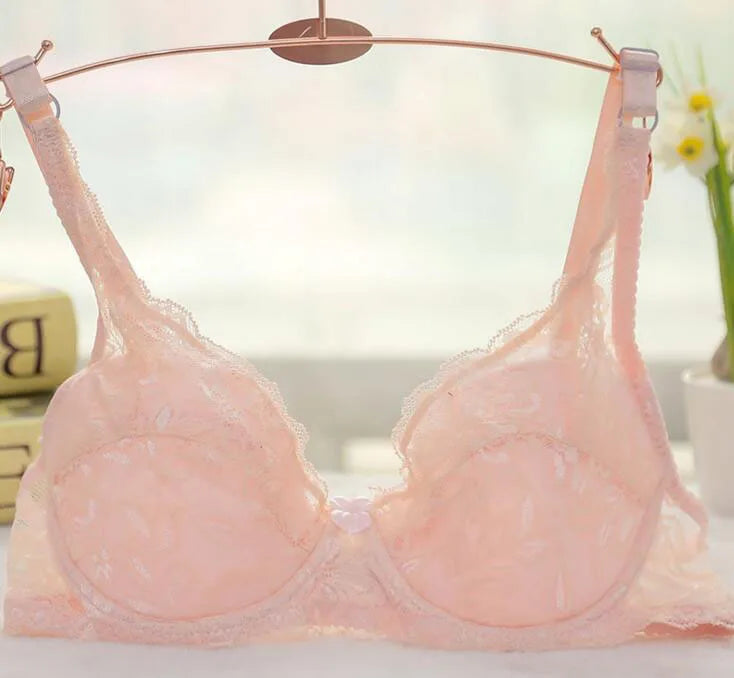 Soutien-gorge push-up en dentelle pour femme – Bralette à armatures
