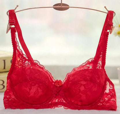 Soutien-gorge push-up en dentelle pour femme – Bralette à armatures
