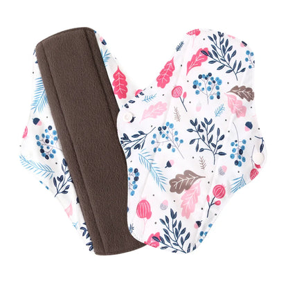 Serviettes hygiéniques réutilisables en charbon de bambou – Protège-slips lavables