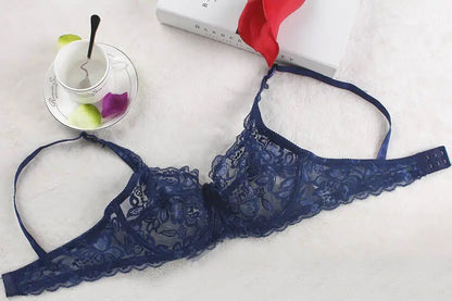 Soutien-gorge push-up en dentelle pour femme – Bralette à armatures