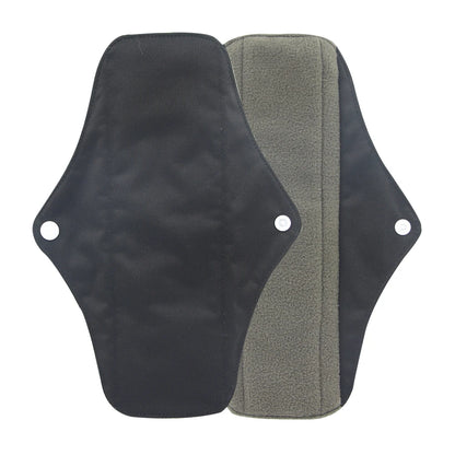 Serviettes hygiéniques réutilisables en charbon de bambou – Protège-slips lavables