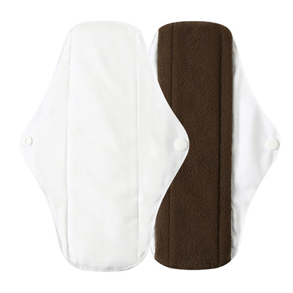 Serviettes hygiéniques réutilisables en charbon de bambou – Protège-slips lavables