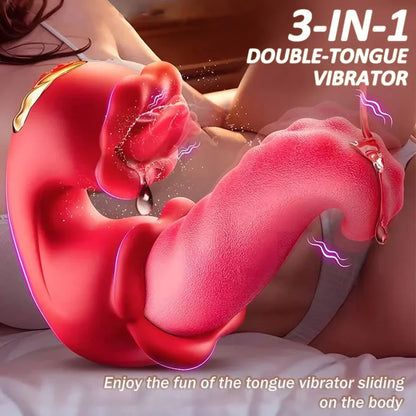 Vibromasseur à langue pivotante pour femme, outil de masturbation féminine, jouet sexuel, stimulateur de vibrations, gode rose, jouets sexuels pour 18 adultes