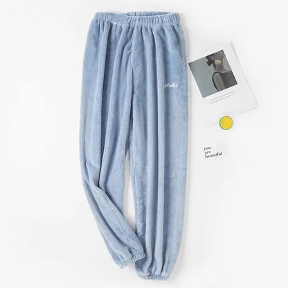 Ensemble pyjama en velours polaire pour femme – Pull et pantalon