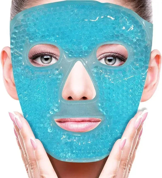 Masque visage et yeux aux perles de gel SPA – Thérapie par le chaud et le froid