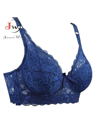 Soutien-gorge push-up en dentelle pour femme – Bralette à armatures