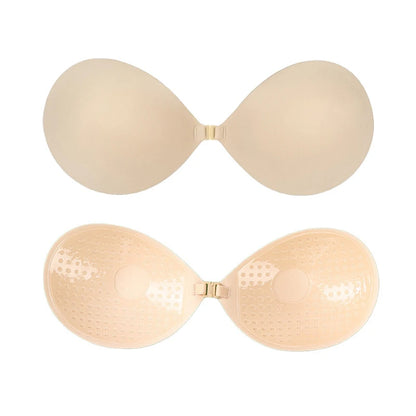 Patch poitrine femme bonnet rond, bouton devant, petit froncement de poitrine pour la faire paraître plus grande, patch mariage fine bretelle de soutien-gorge invisible