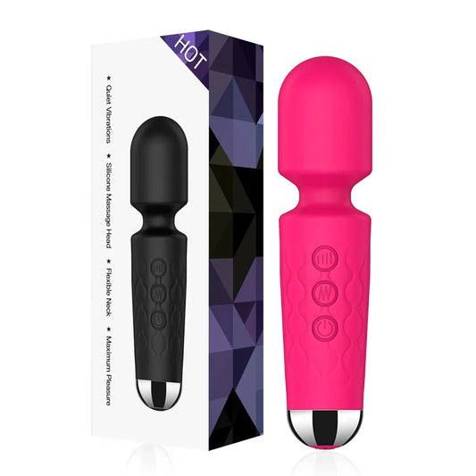Vibromasseur AV puissant à 20 vitesses pour femmes, stimulateur de clitoris, point G, baguette magique, gode, masturbation féminine, jouets sexuels pour adultes