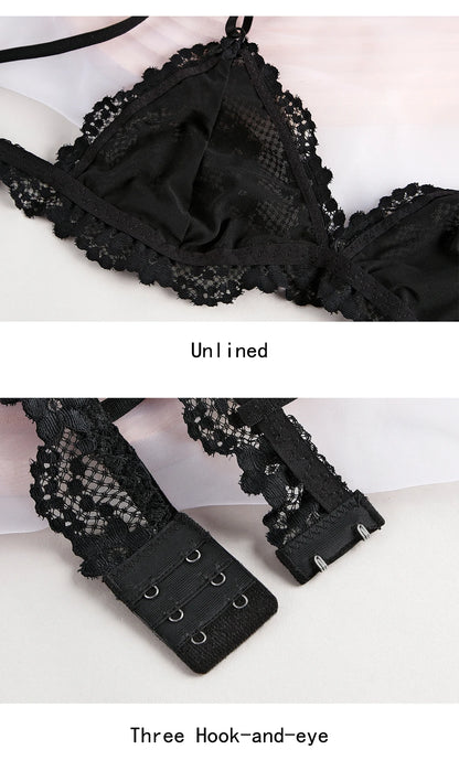 Bralette en dentelle pour femme – Lingerie fine et transparente