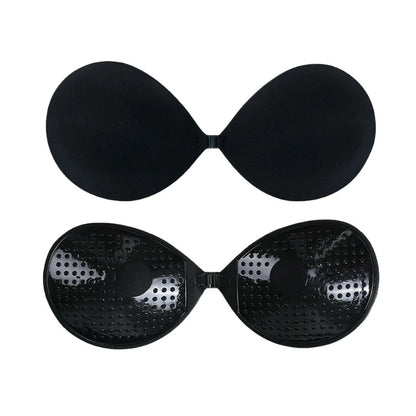Patch poitrine femme bonnet rond, bouton devant, petit froncement de poitrine pour la faire paraître plus grande, patch mariage fine bretelle de soutien-gorge invisible