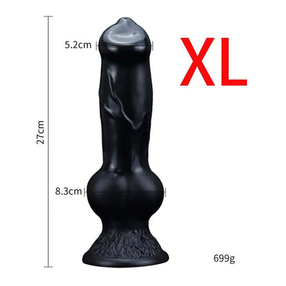 Gode énorme animal/chien, pénis réaliste avec ventouse, gros plug anal, bite géante monstrueuse, fournitures pour adultes pour hommes et femmes