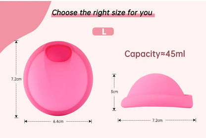 Disque menstruel réutilisable – Coupe menstruelle en silicone souple