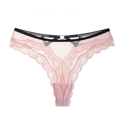 String en dentelle pour femme – String transparent taille basse
