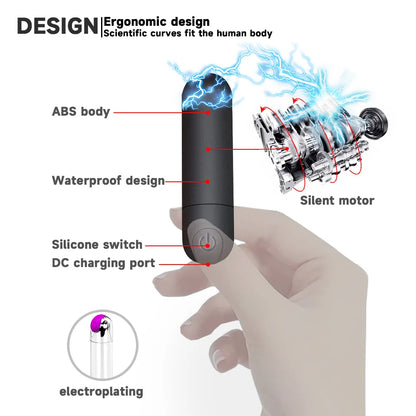 Mini œuf vibrant rechargeable, jouet clitoridien pour point G, stimulateur vaginal, masturbateur, gode, vibrateur, jouets sexuels pour femmes
