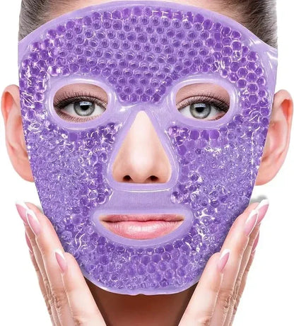 Masque visage et yeux aux perles de gel SPA – Thérapie par le chaud et le froid