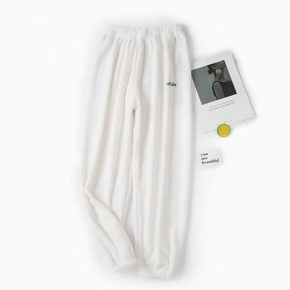 Ensemble pyjama en velours polaire pour femme – Pull et pantalon