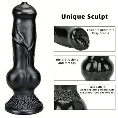 Gode énorme animal/chien, pénis réaliste avec ventouse, gros plug anal, bite géante monstrueuse, fournitures pour adultes pour hommes et femmes
