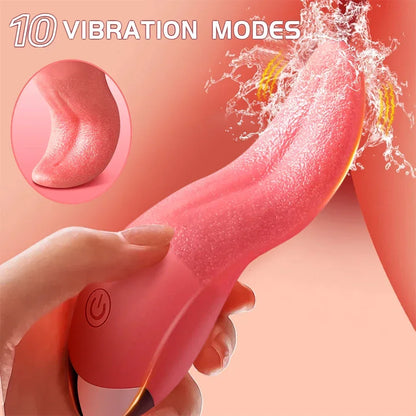 Vibromasseur à langue pivotante pour femme, outil de masturbation féminine, jouet sexuel, stimulateur de vibrations, gode rose, jouets sexuels pour 18 adultes