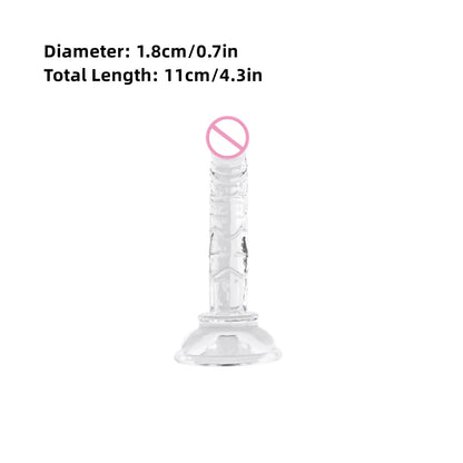 Gode réaliste en silicone – Jouet doux et réaliste avec base à ventouse
