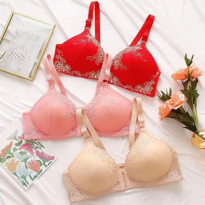 Soutien-gorge push-up sans coutures et fermeture frontale pour femme
