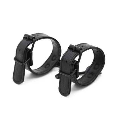 Bracelet manchette bondage en cuir avec boucles, style gothique punk, réglable, pour homme, mode et fête