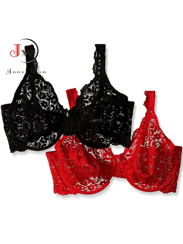 Soutien-gorge push-up en dentelle pour femme – Bralette à armatures