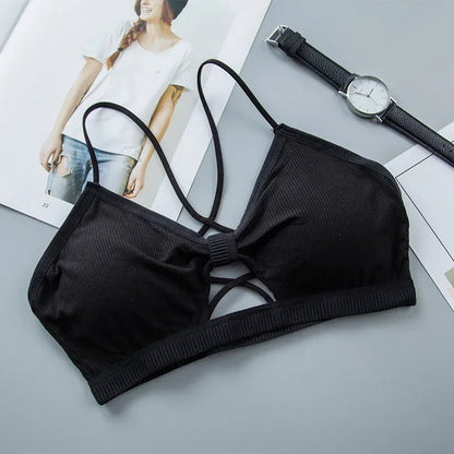 Soutien-gorge push-up sans bretelles en dentelle tournesol pour femme – Bralette push-up sans coutures