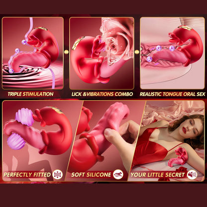 Vibromasseur à langue pivotante pour femme, outil de masturbation féminine, jouet sexuel, stimulateur de vibrations, gode rose, jouets sexuels pour 18 adultes