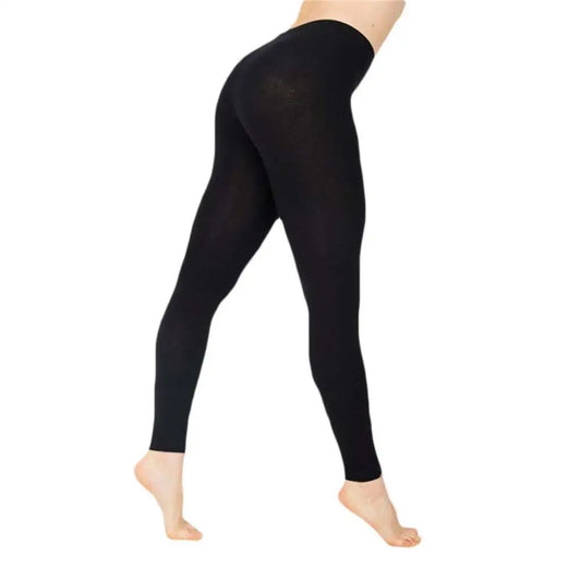 Leggings taille haute en soie de lait pour femme – Pantalon extensible de couleur unie