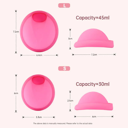 Disque menstruel réutilisable – Coupe menstruelle en silicone souple