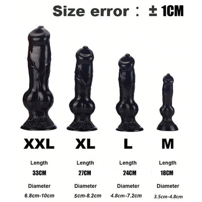 Gode énorme animal/chien, pénis réaliste avec ventouse, gros plug anal, bite géante monstrueuse, fournitures pour adultes pour hommes et femmes