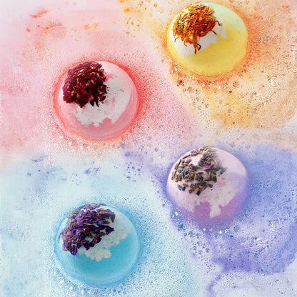 Coffret cadeau de bombes de bain aux huiles essentielles