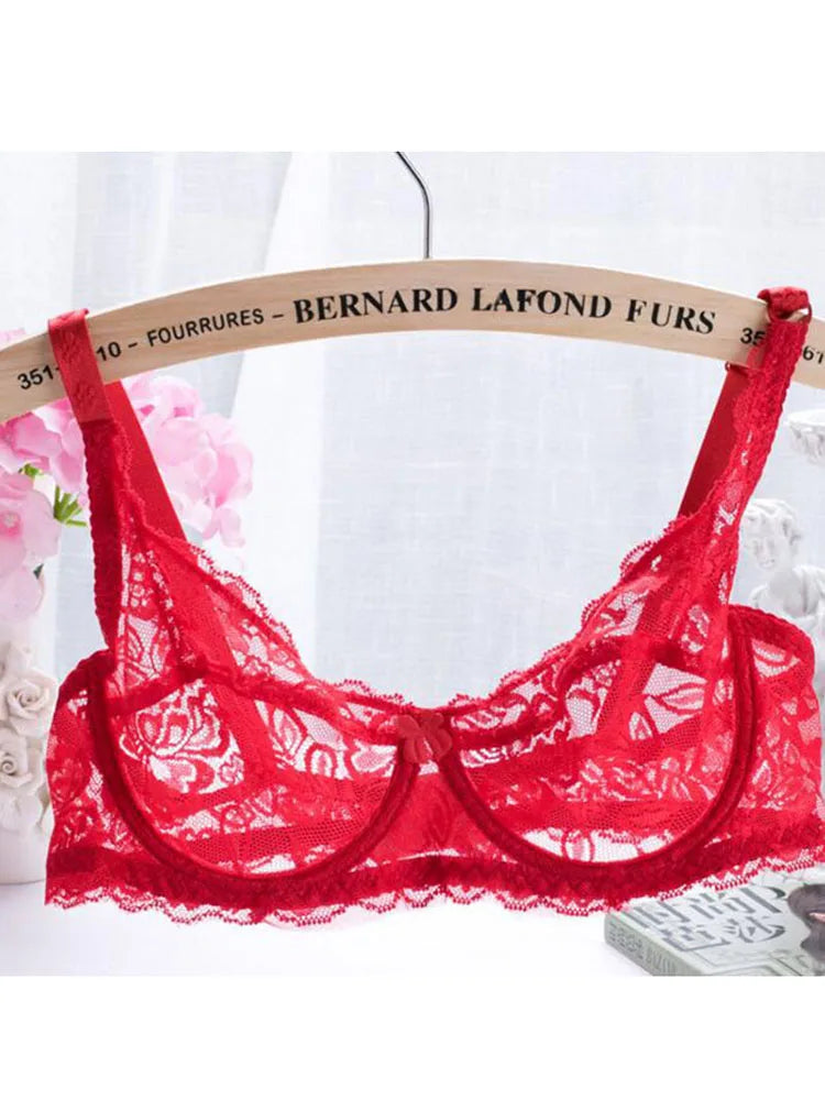 Soutien-gorge push-up en dentelle pour femme – Bralette à armatures