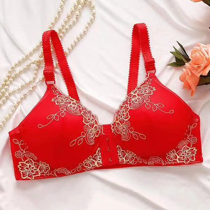 Soutien-gorge push-up sans coutures et fermeture frontale pour femme