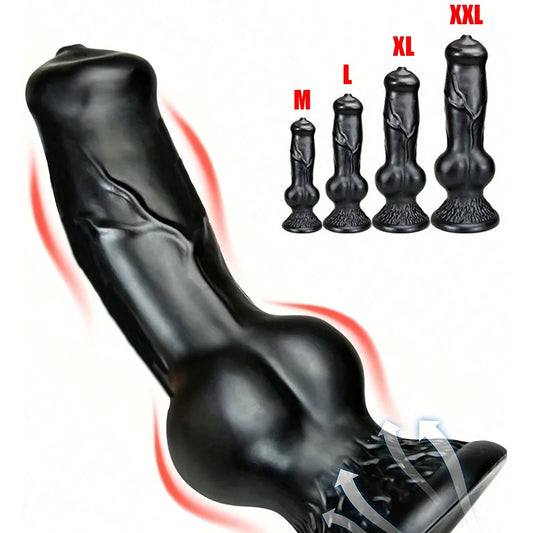 Gode énorme animal/chien, pénis réaliste avec ventouse, gros plug anal, bite géante monstrueuse, fournitures pour adultes pour hommes et femmes