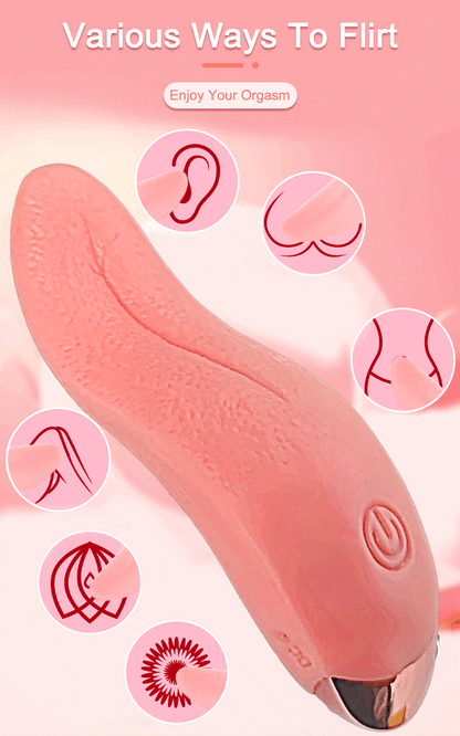 Vibromasseur à langue pivotante pour femme, outil de masturbation féminine, jouet sexuel, stimulateur de vibrations, gode rose, jouets sexuels pour 18 adultes
