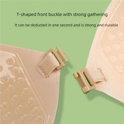 Patch poitrine femme bonnet rond, bouton devant, petit froncement de poitrine pour la faire paraître plus grande, patch mariage fine bretelle de soutien-gorge invisible