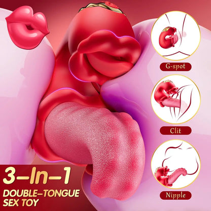 Vibromasseur à langue pivotante pour femme, outil de masturbation féminine, jouet sexuel, stimulateur de vibrations, gode rose, jouets sexuels pour 18 adultes