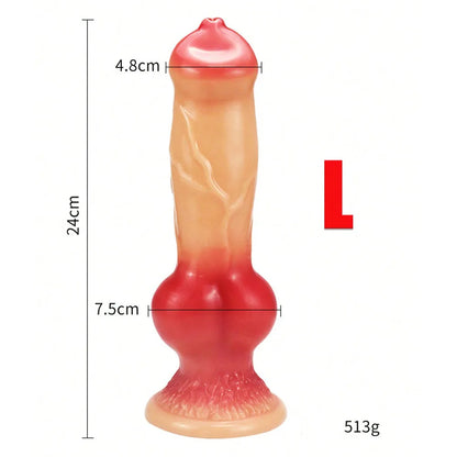 Gode énorme animal/chien, pénis réaliste avec ventouse, gros plug anal, bite géante monstrueuse, fournitures pour adultes pour hommes et femmes